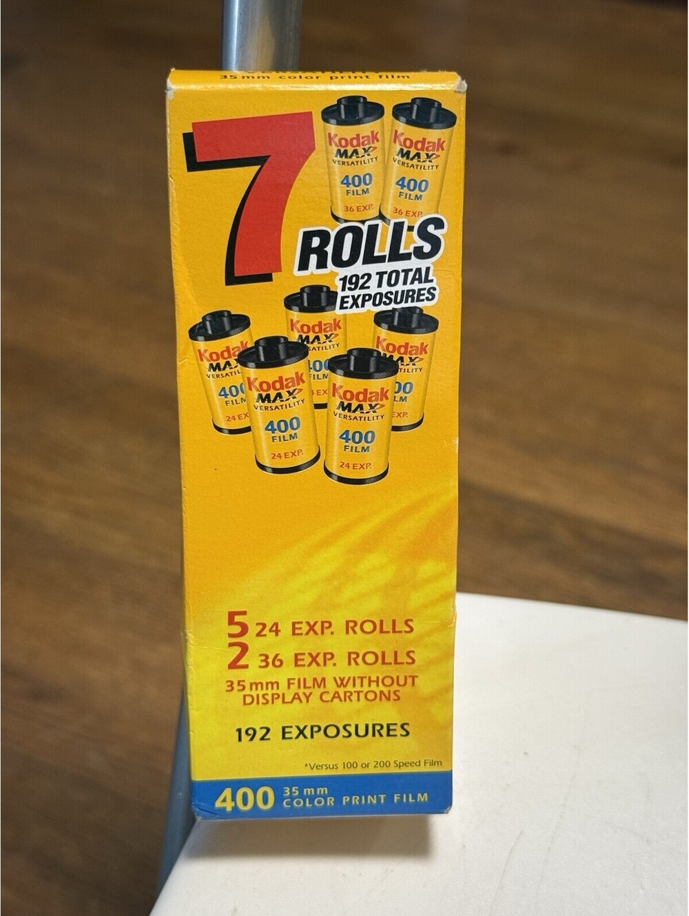 7 Rolls 192 Total Exposure Kodak Max 35MM 400 Film 2003 Fact.Sealed.